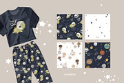 Space time Kids patterns, a Pattern Graphic by tatiletters (Thumbnail 8 of 14)