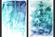 Blue Ombré India Ink Backgrounds, a Texture Graphic by M. by mprintly (Thumbnail 3 of 5)