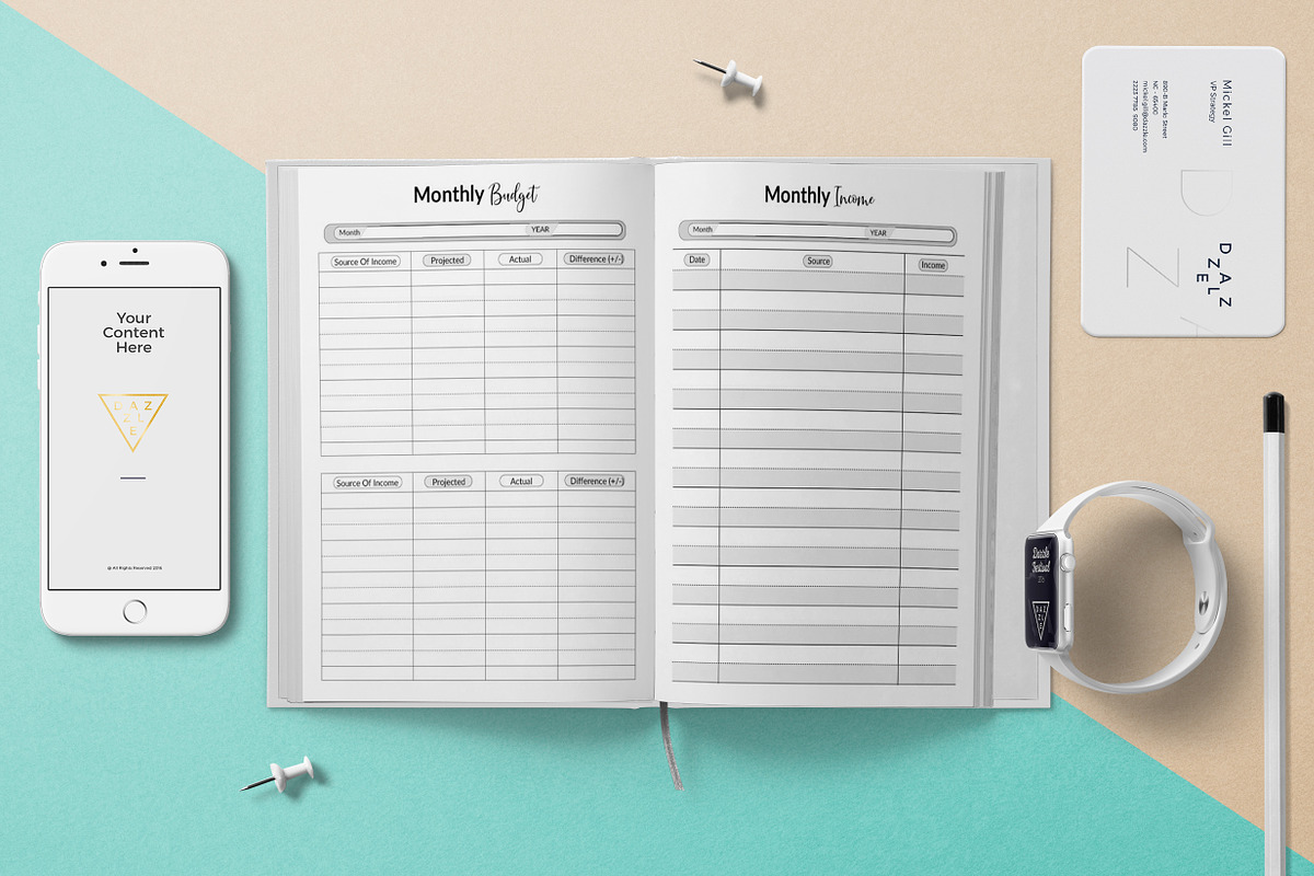 Business Planner | Ai & PDF, a Stationery Template by obayes (Photo 5 of 7)