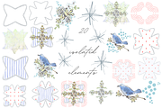 Floral winter bird illust.(handpaint, a Seasonal Illustration by Grandma's Lore (Thumbnail 10 of 12)