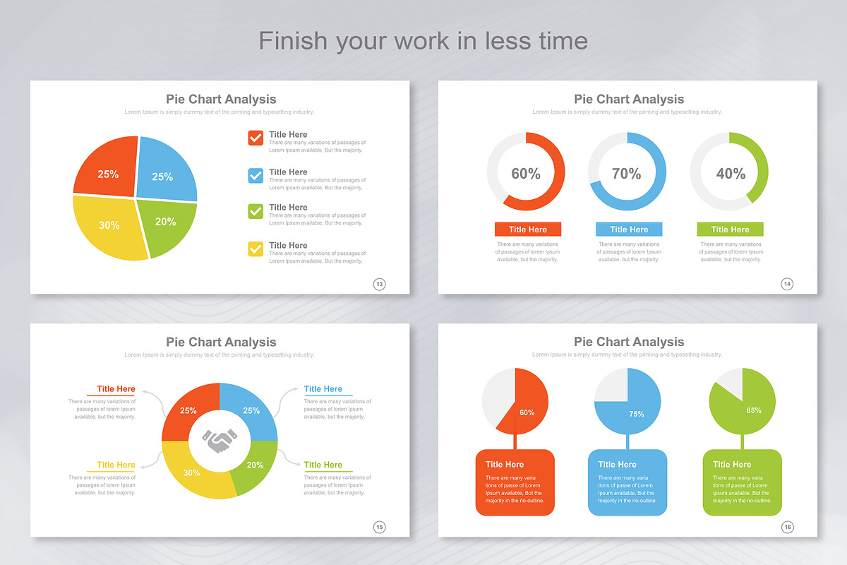 Pie Chart infographic PowerPoint, a Presentation Template by Mighty-Slide (Photo 5 of 8)