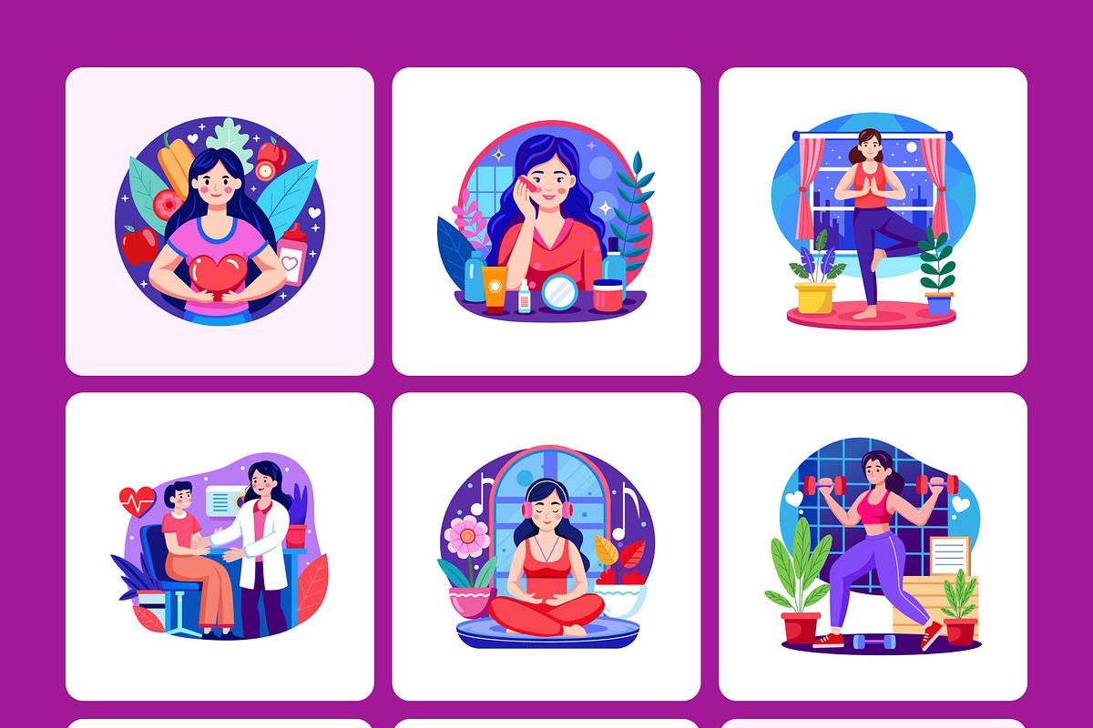 Women Day Illustrations Set, a Person Illustration by Brickclay (Photo 12 of 13)