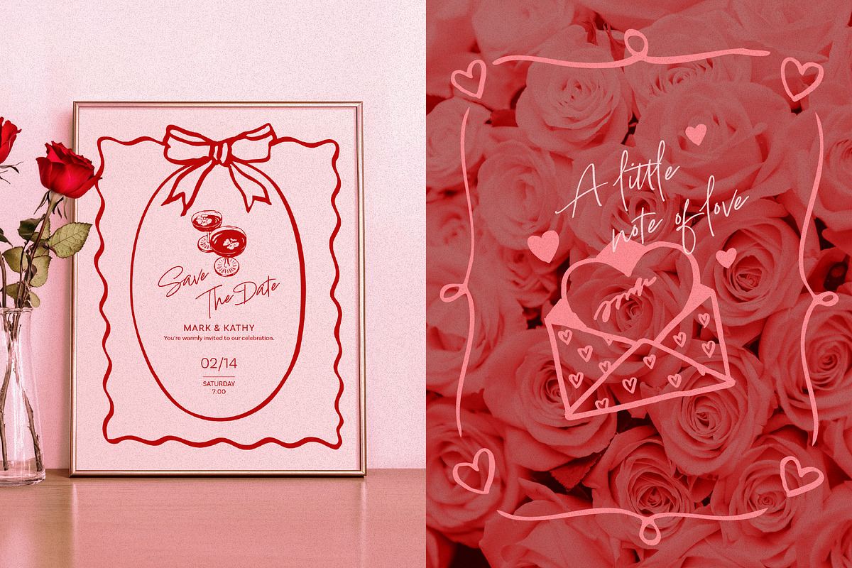 Hand Drawn Romantic Love Collection, a Decorative Illustration by Wild and Wonder by Ana (Photo 8 of 10)
