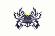 Angel Skull Mascot Esport Logo, a Branding & Logo Template by prps.std (Thumbnail 2 of 3)
