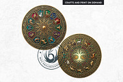 Celtic Animal Zodiac PNG Medallions, a Decorative Illustration by ThatsDesignArt (Thumbnail 10 of 11)