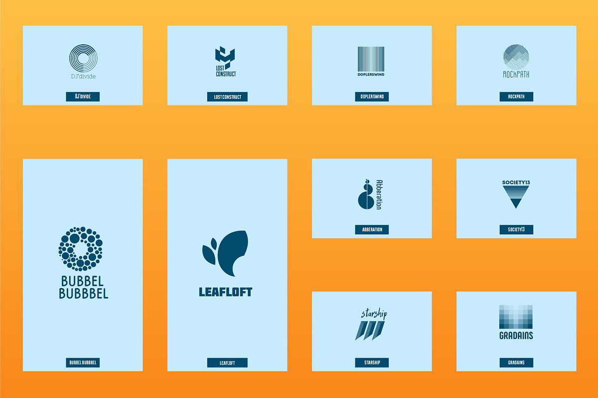 100 abstract logo, a Branding & Logo Template by airunreal (Photo 4 of 13)
