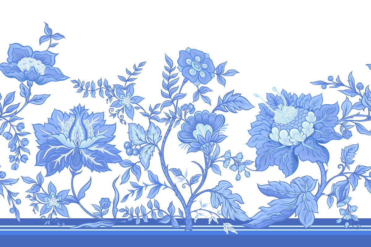 Jacobean Passion Seamless Patterns, a Pattern Graphic by Elen-Lane (Photo 4 of 5)