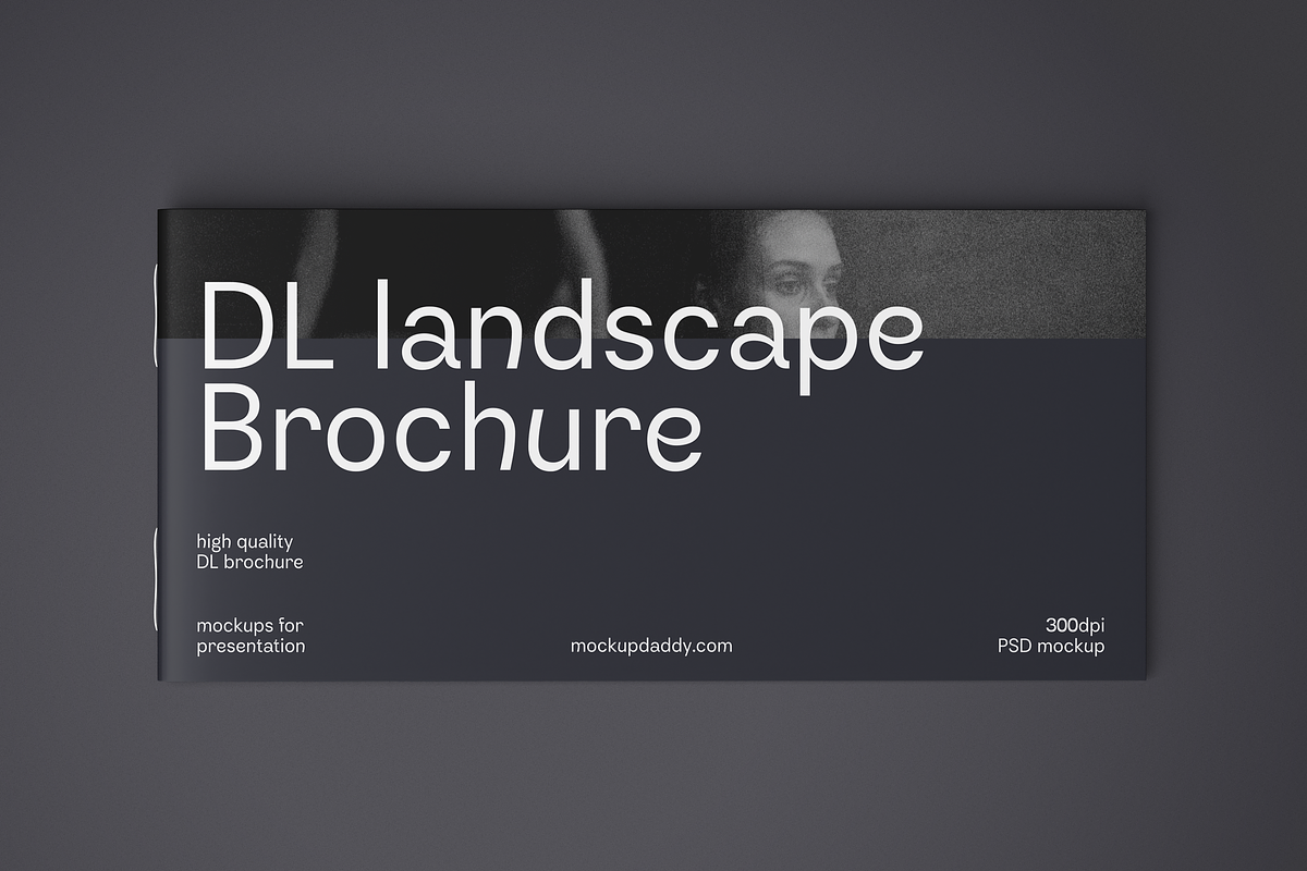 DL Landscape Brochure Mockup, a Product Mockup by Mockupdaddy (Photo 9 of 15)