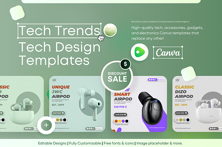 Tech Trends - Tech Canva Templates