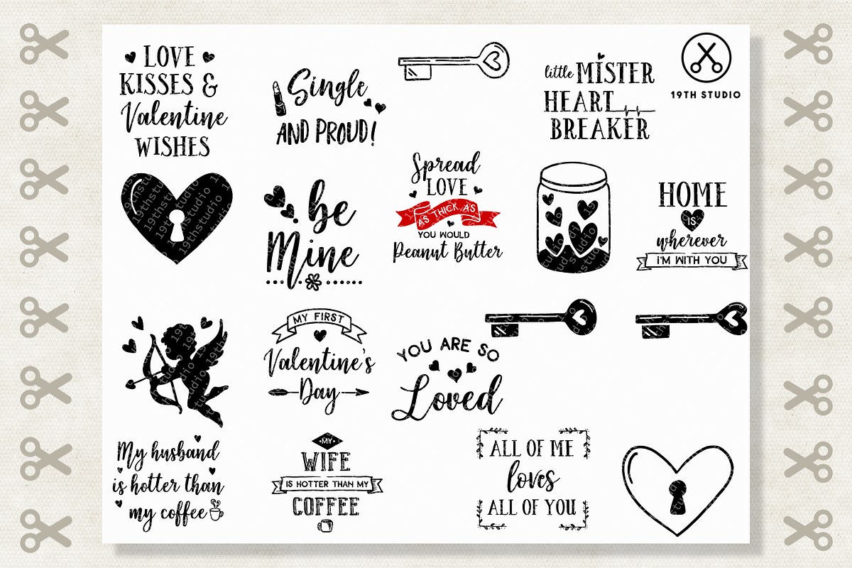 Valentine's Day SVG Bundle | MB19, an Illustration by Craft House SVG (Photo 4 of 4)
