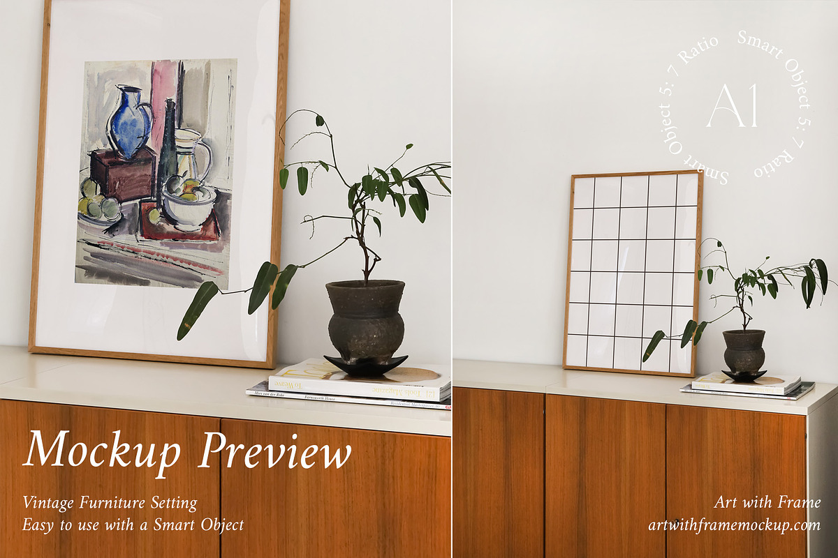 10 Nordic Frame Mockup Set, a Product Mockup by ArtwithFrame (Photo 8 of 13)