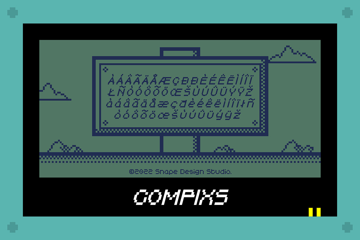 Compixs - Pixel Font, a Font by Snape Design Studio (Photo 4 of 5)