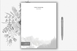 Mountain Letterhead Template