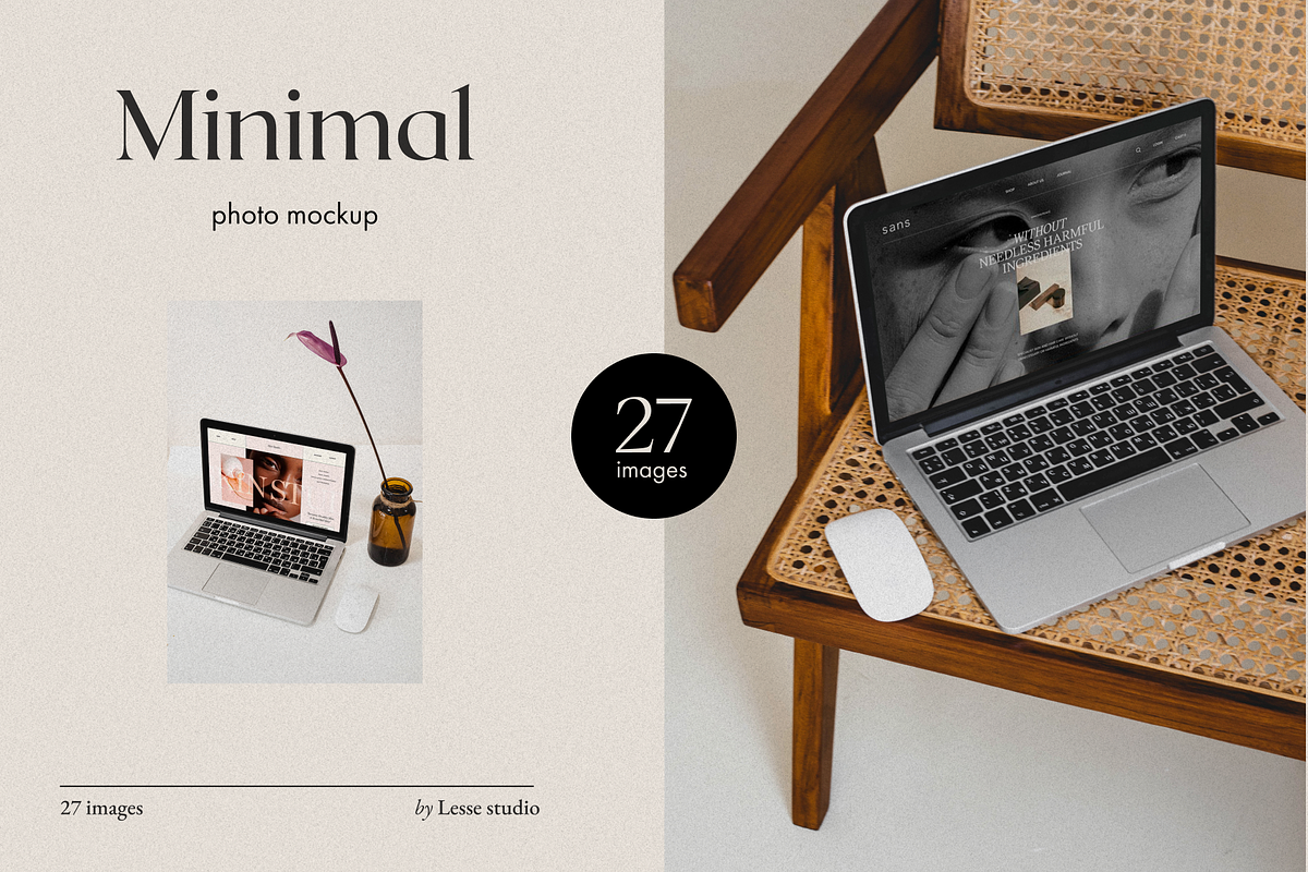 Minimal Photo Mockup Bundle, a Books & Magazine Mockup by Lesse Studio (Photo 1 of 9)