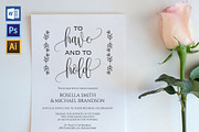 Invitation Template SHR431, an Invitation Template by Shafura_Wedding (Thumbnail 1 of 5)