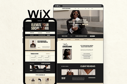 Wix Website Template Small Business, a Wix Template by Branding Babe Co.