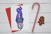 Christmas Gnomes clipart Procreate, an Education Illustration by ElladesignCo (Thumbnail 4 of 7)