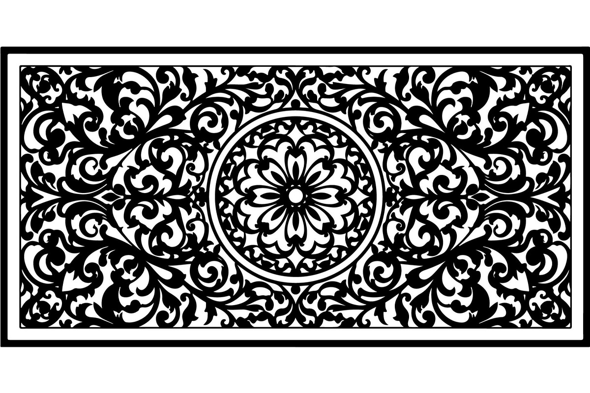 Vintage Ornamental Panel Frame, a Decorative Illustration by Designer_Momina (Photo 8 of 21)