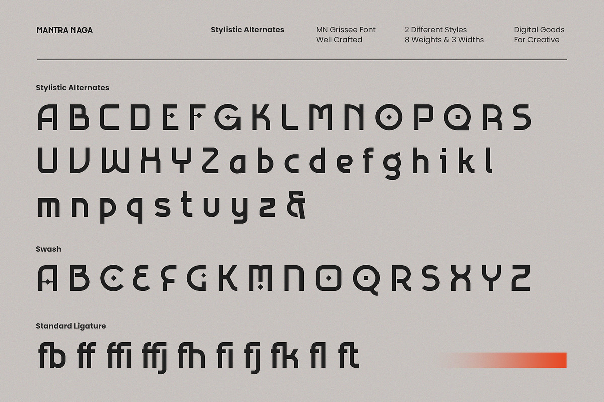 MN Grissee - Sans Serif Font Family, a Sans Serif Font by Mantra Naga (Photo 15 of 16)