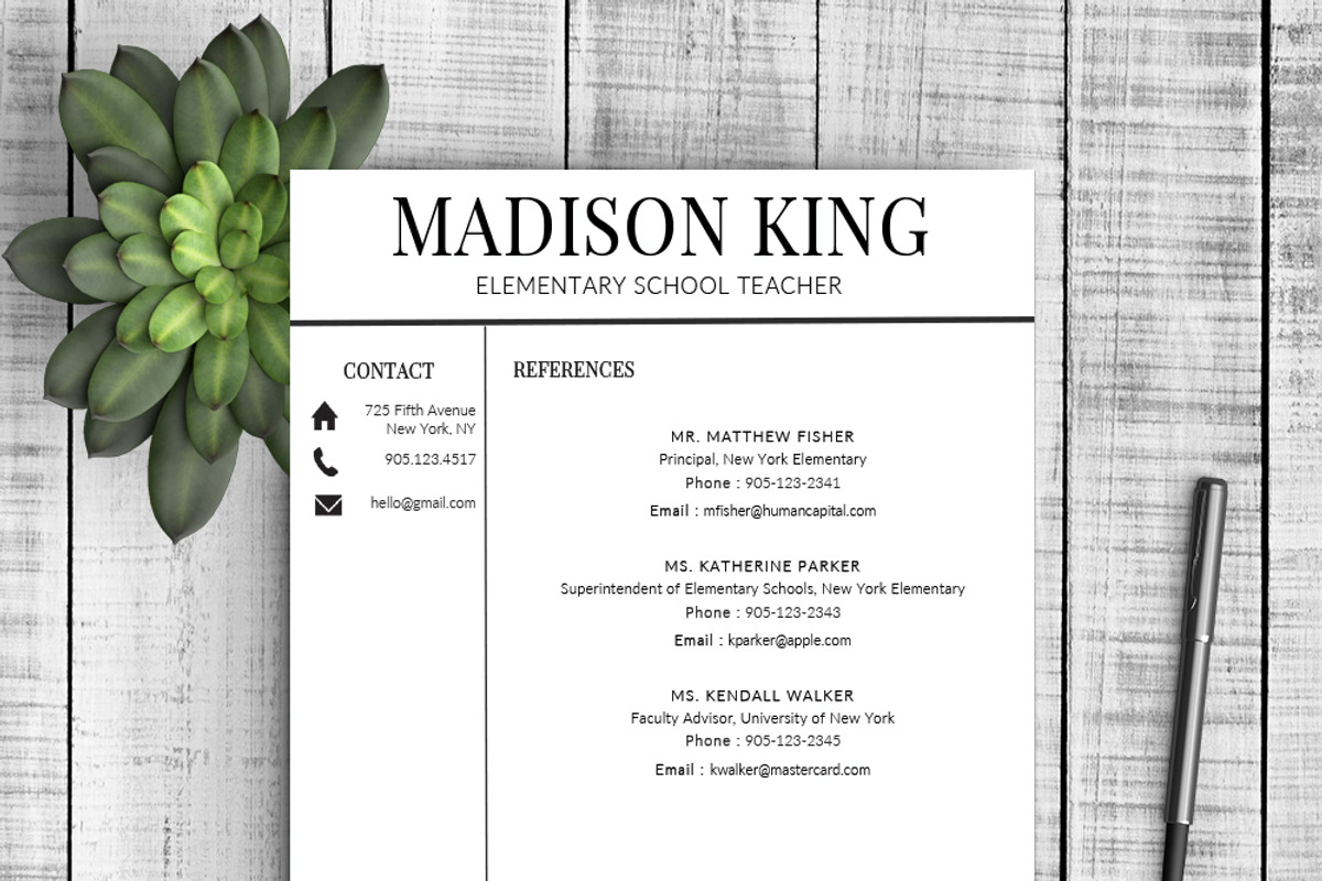 Resume Template Madison, a Resume Template by Resume Template Shoppe (Photo 4 of 4)