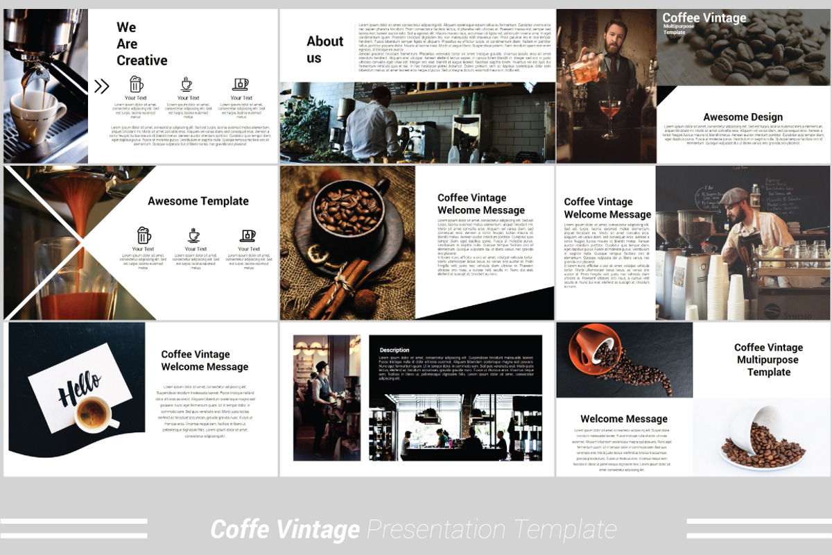 Coffee Vintage Powerpoint Template, a Presentation Template by Presentation Official (Photo 2 of 13)
