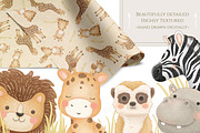 African Safari Animals Clip Art, an Animal Illustration by Jen Digital Art (Thumbnail 3 of 3)