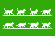 Walking Cat Silhouette Pack, an Object Graphic by Artonix (Thumbnail 2 of 3)