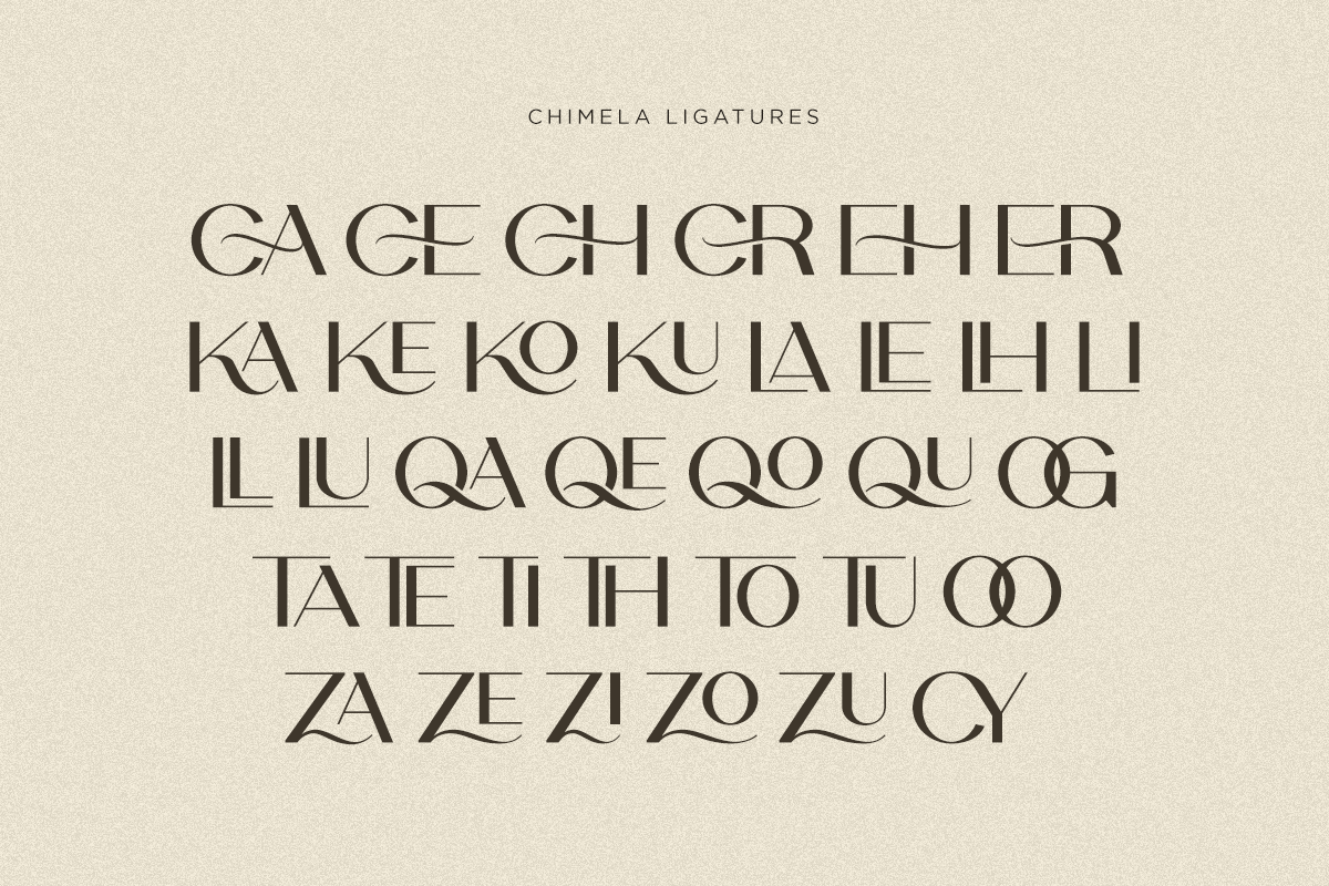 Chimela - Elegant Sans Serif Font, a Sans Serif Font by Font Liner (Photo 10 of 10)