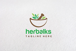 Premium Herbal Logo Concept V3