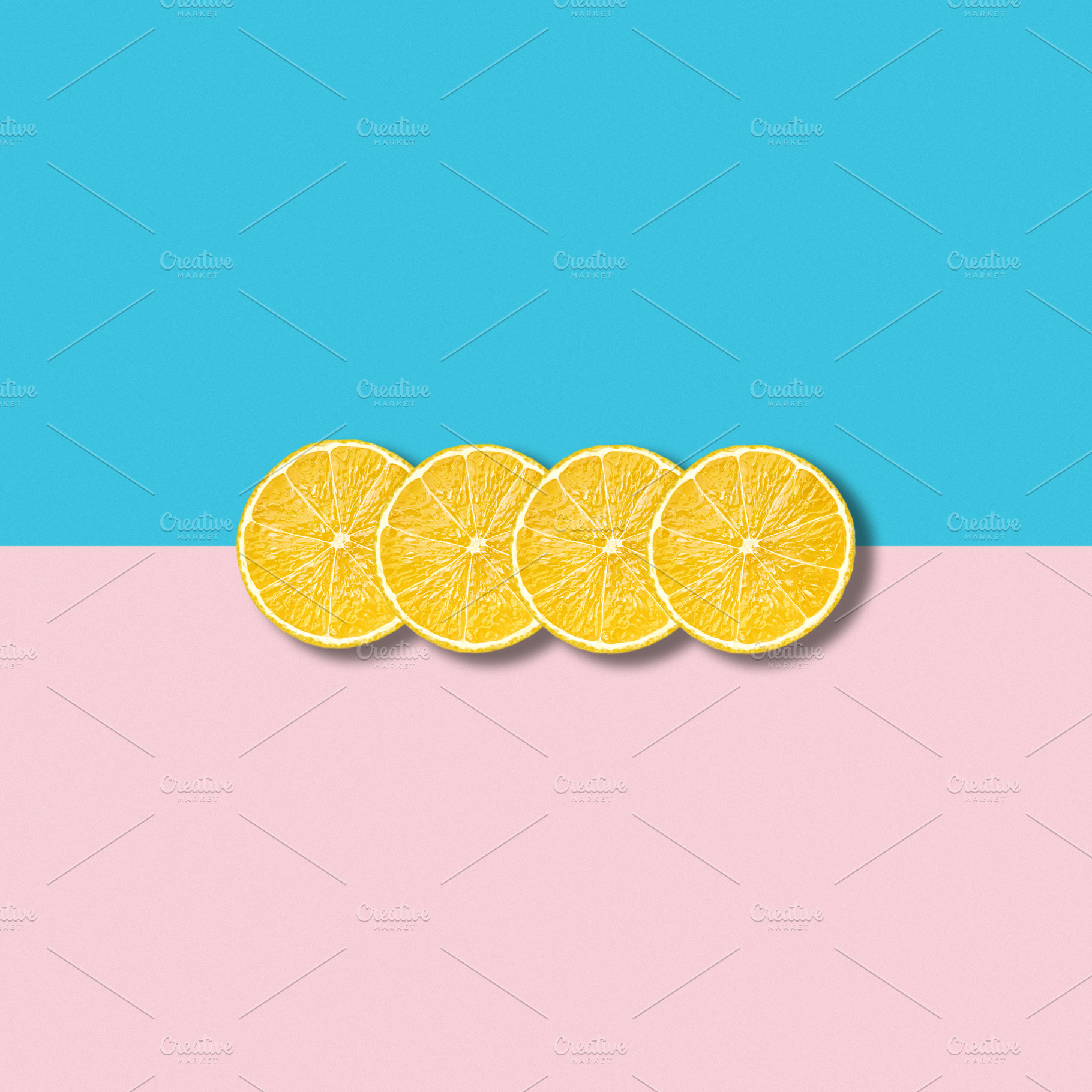 Abstract photo with lemon slices, an Abstract Photo by BOOCYS