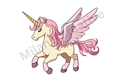 Unicorn Clipart, a Graphic by Milano Creative (Thumbnail 3 of 5)