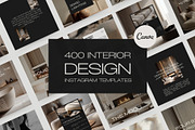 400 Interior Design Instagram Kit I, a Social Media Template by Instprofi | Studio Estimo (Thumbnail 1 of 13)