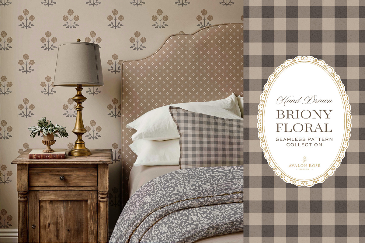 Farmhouse Brown Floral Patterns, a Pattern Graphic by Eclectic Anthology (Photo 10 of 12)