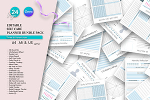 Canva Editable Planner Bundle Pack