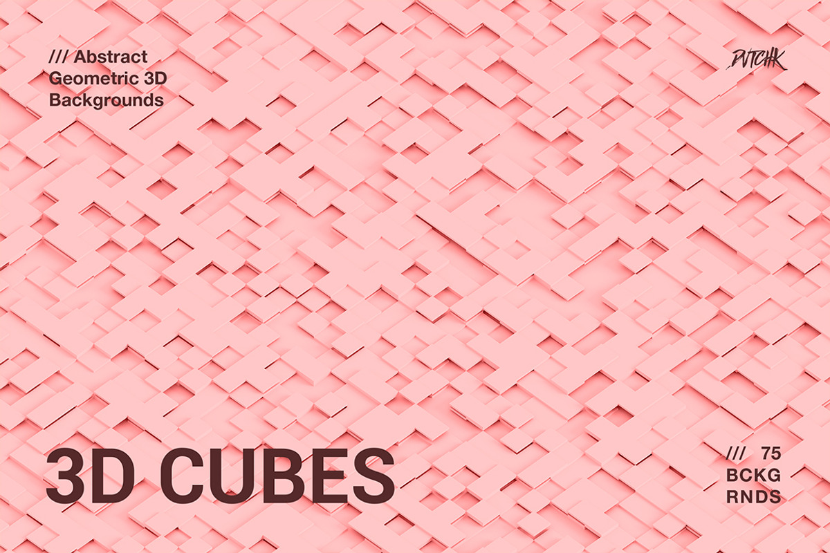 3D Cubes | Geometric Backgrounds, a Background Graphic by dvtchk (Photo 2 of 9)