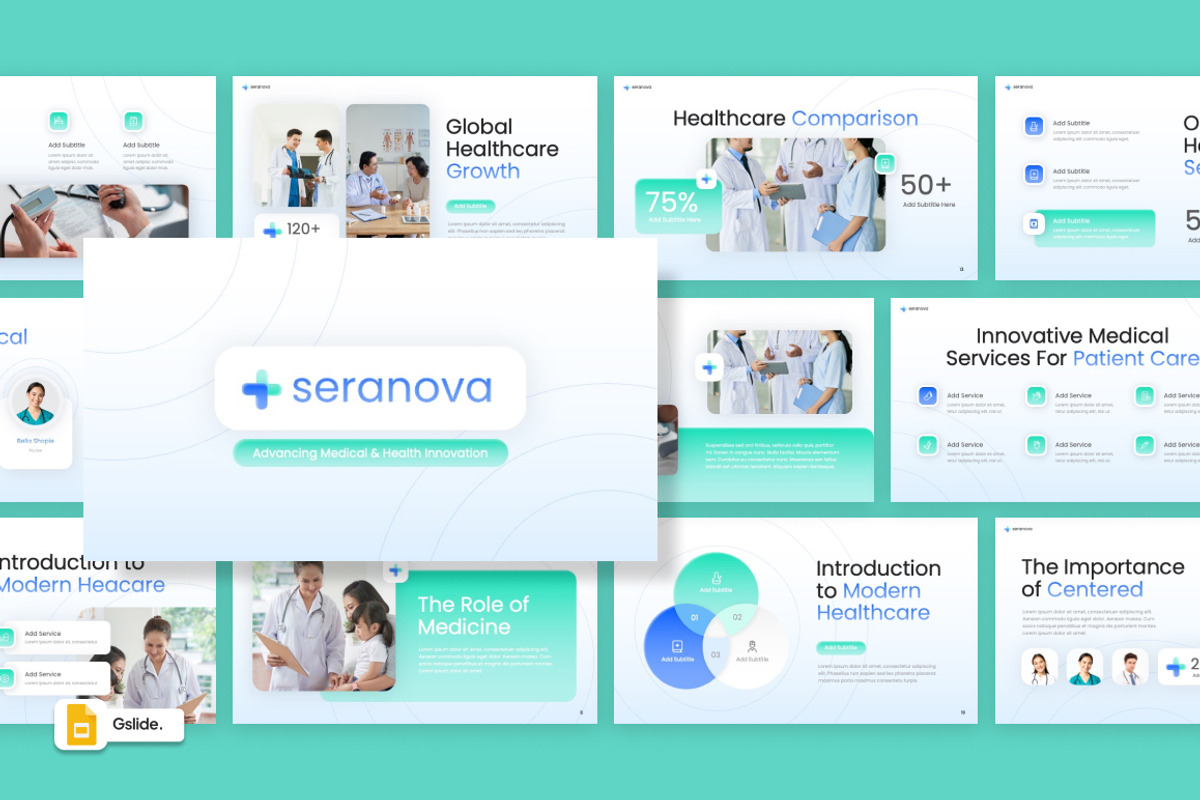 Medical and Health Google Slides, a Presentation Template by Loin Studio (Photo 1 of 4)