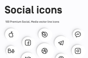 Premium Social Media Icons