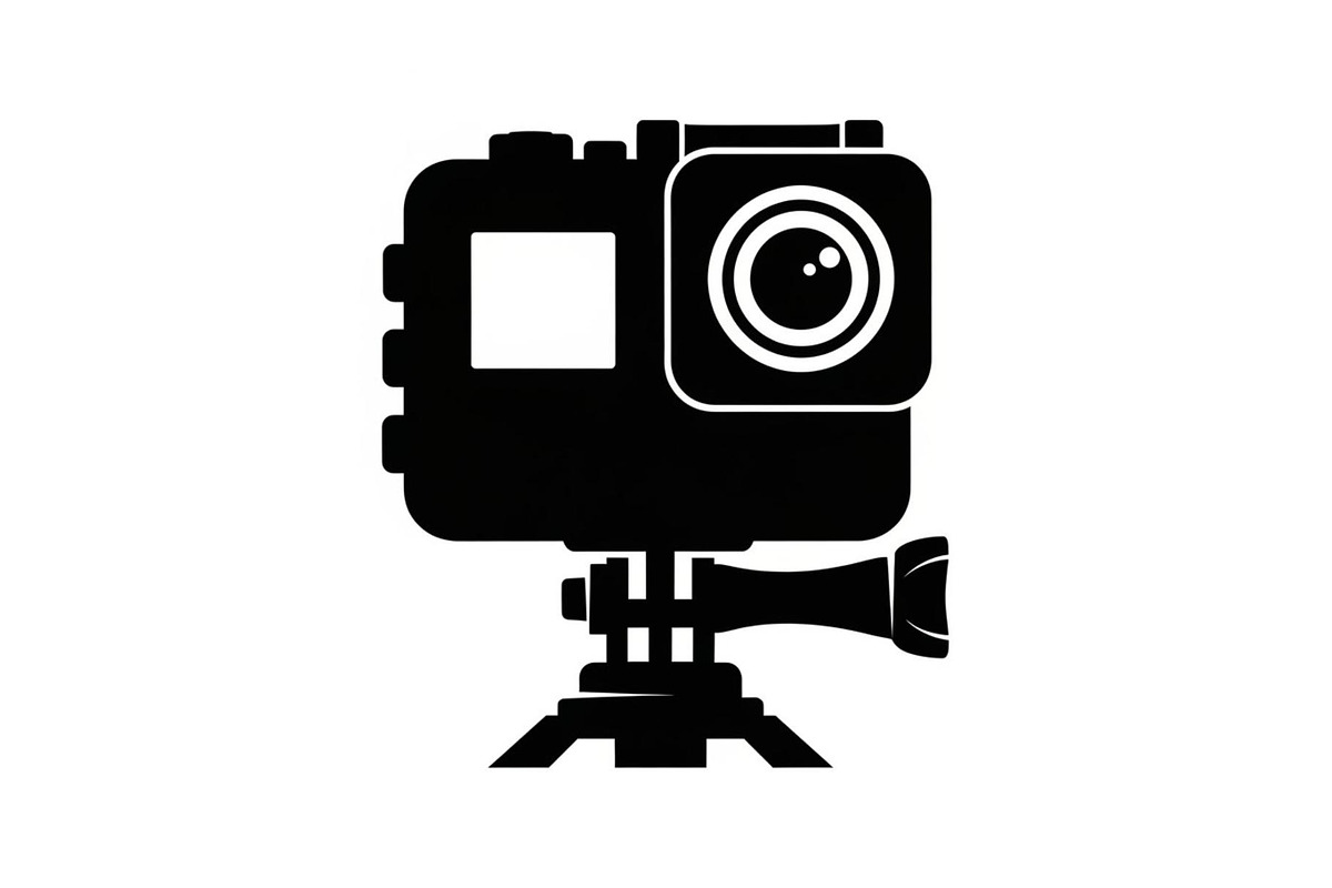 60 Action Camera Silhouette Icon, an Illustration by Artivon (Photo 52 of 61)