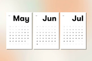 Minimalist monthly calendar for 2025, a Templates & Theme by MMS Design Studio (Thumbnail 3 of 4)