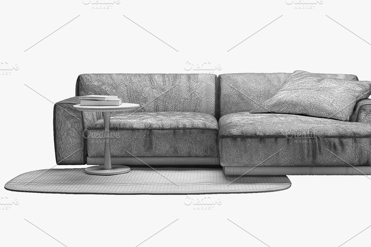 Paris-Seoul sofa 1 3d model, a Furniture 3D Model by 3dmitruk (Photo 8 of 8)