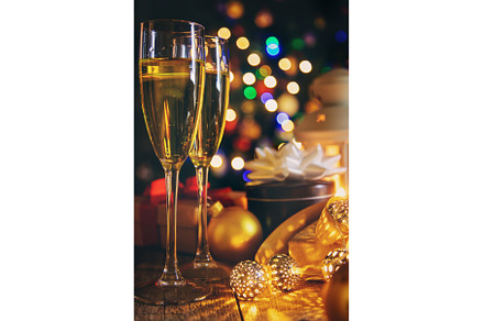 Christmas background with decoration, a Holiday Photo by yanadjana