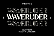 Waveruder Retro Display Font, a Serif Font by UICreative (Thumbnail 1 of 13)