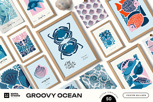 Groovy Ocean Poster Builder