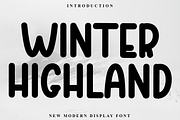 Winter Highland, a Sans Serif Font by FreshTypeINK (Thumbnail 2 of 8)