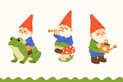 Cute Garden Gnome Collection, an Object Illustration by AnbyArt (Thumbnail 2 of 6)