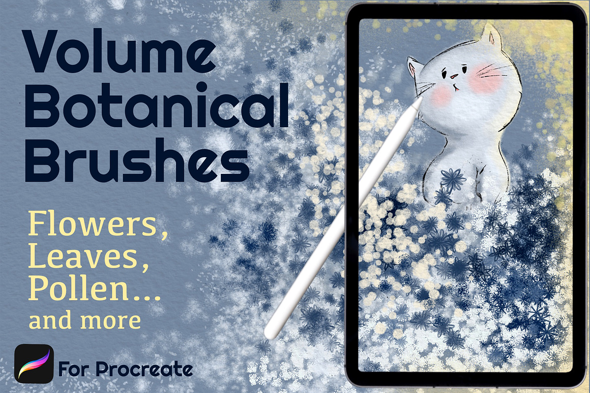Floral Scene Builder Brushes, a Brush Add-On by HabitusDesigns (Photo 1 of 11)