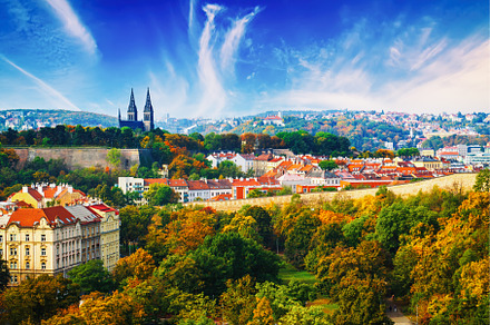 View to the Vysegrad, an Architecture Photo by Nature and travel