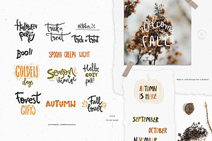 Cozy Fall Clipart Collection