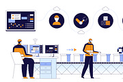 Robotics in Industrial Automation, a Technology Illustration by IcoMaker (Thumbnail 13 of 21)