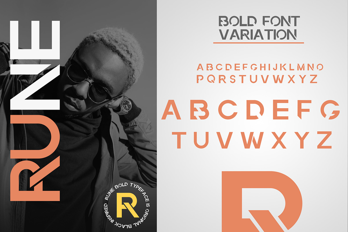 Rune Bold Font, a Sans Serif Font by mullathedesigner (Photo 3 of 5)